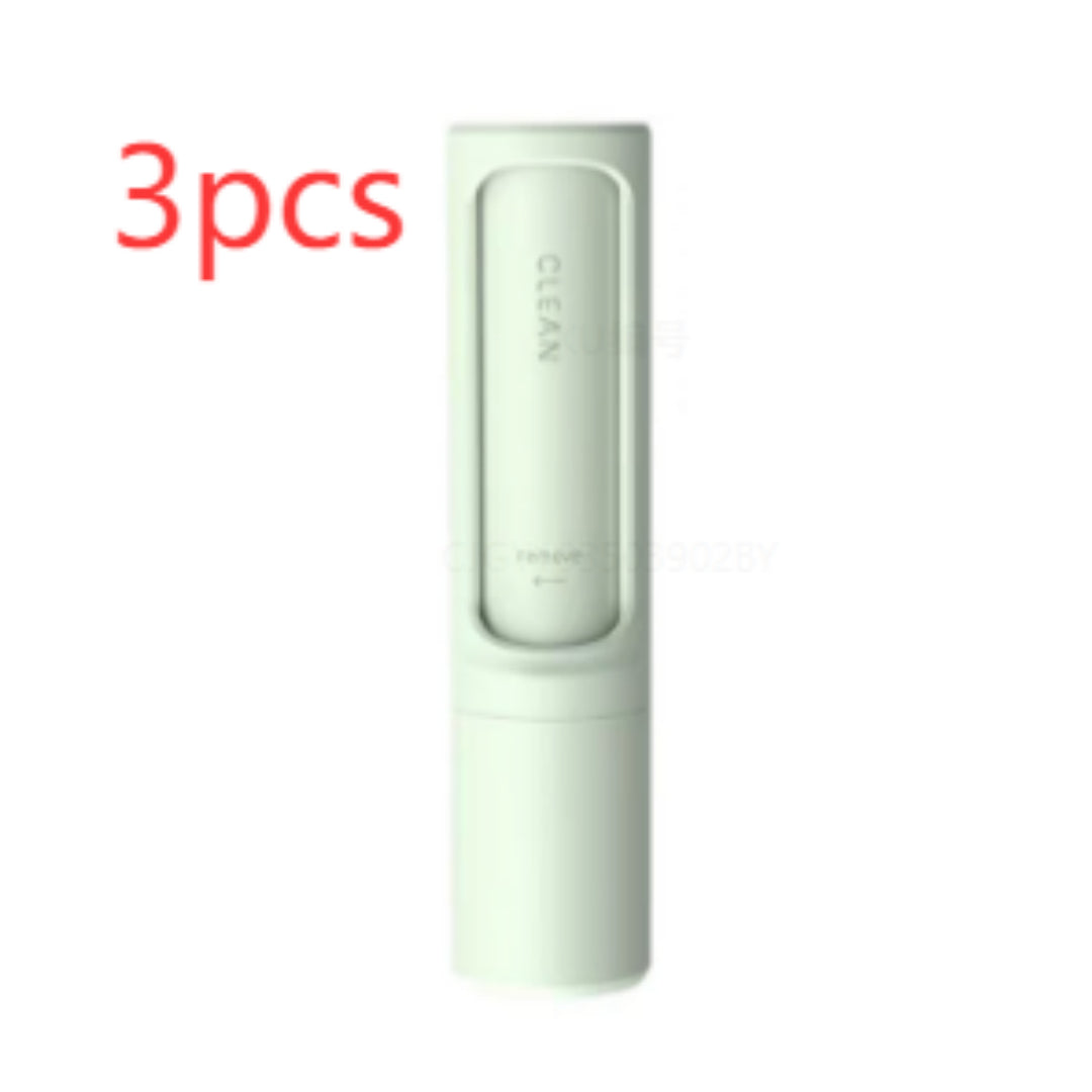 2-in-1 Reusable Pet Hair Remover Brush – Self-Cleaning Lint Roller for Dog & Cat Fur, Portable Hair & Dust Removal Tool