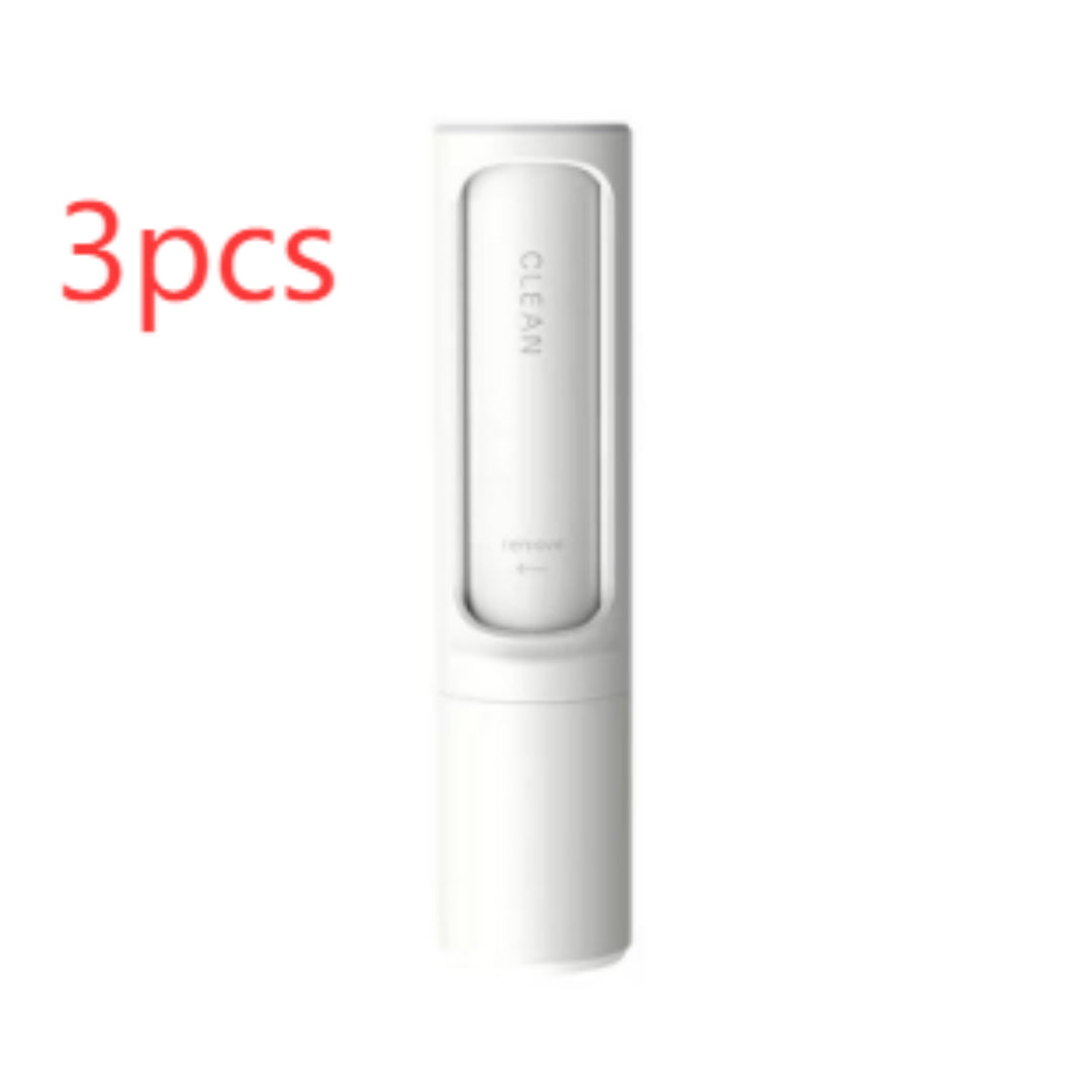 2-in-1 Reusable Pet Hair Remover Brush – Self-Cleaning Lint Roller for Dog & Cat Fur, Portable Hair & Dust Removal Tool