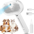 3-in-1 Cat Steam Brush – Pet Spray Grooming Comb with Water Mist, Deshedding & Hair Removal Tool for Cats & Dogs