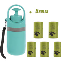 Portable Dog Pooper Scooper with Built-in Bag Dispenser – Lightweight 8-Claw Pet Waste Picker