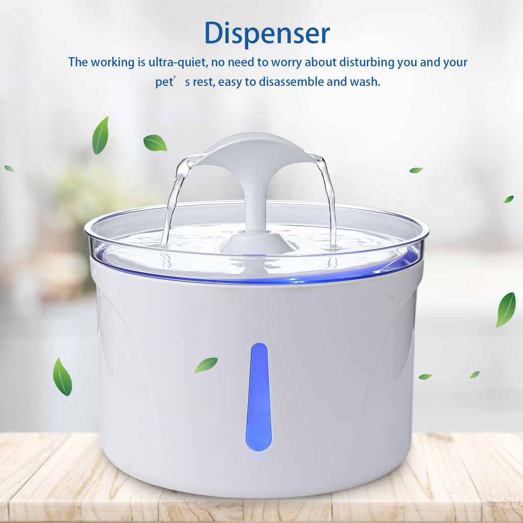 Automatic Pet Water Fountain for Cats & Dogs Circulating Drinking Basin Quiet Filter Pet Water Dispenser