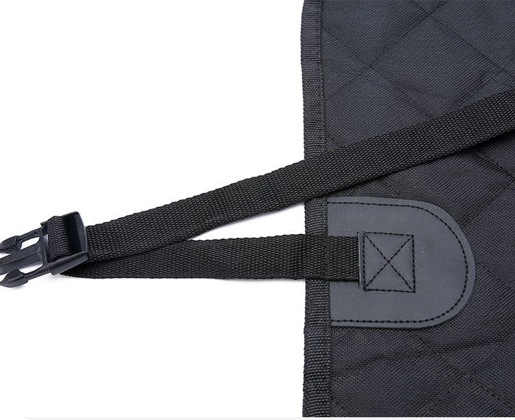 Dog Car Seat Cover Hammock with Mesh Window – Waterproof Back Seat Protector with Zipper & Storage Pocket for Travel