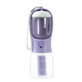 3-in-1 Dog Water Bottle with Food Container & Poop Bag Holder – Portable Pet Travel Cup for Dogs