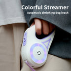 Retractable Dog Leash with LED Spotlight Automatic Pet Traction Rope & Collar for Small Medium Dogs