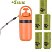 Portable Dog Pooper Scooper with Built-in Bag Dispenser – Lightweight 8-Claw Pet Waste Picker