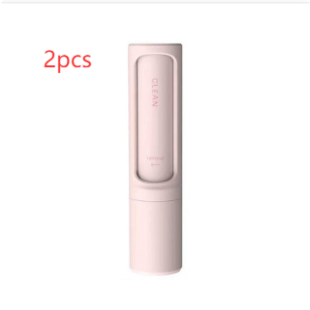 2-in-1 Reusable Pet Hair Remover Brush – Self-Cleaning Lint Roller for Dog & Cat Fur, Portable Hair & Dust Removal Tool
