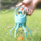 Portable Dog Pooper Scooper with Built-in Bag Dispenser – Lightweight 8-Claw Pet Waste Picker