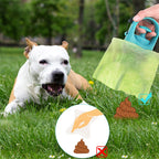 Portable Dog Pooper Scooper with Built-in Bag Dispenser – Lightweight 8-Claw Pet Waste Picker