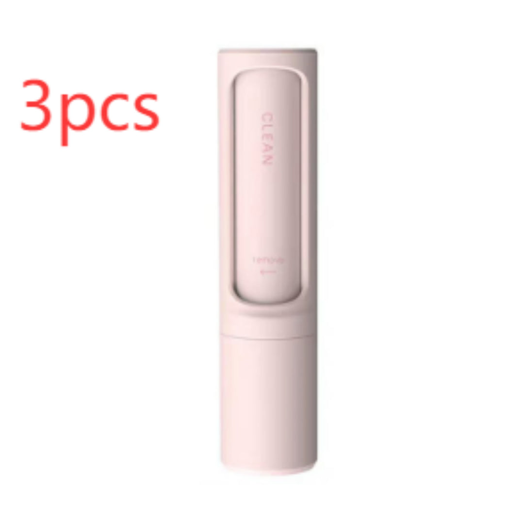 2-in-1 Reusable Pet Hair Remover Brush – Self-Cleaning Lint Roller for Dog & Cat Fur, Portable Hair & Dust Removal Tool