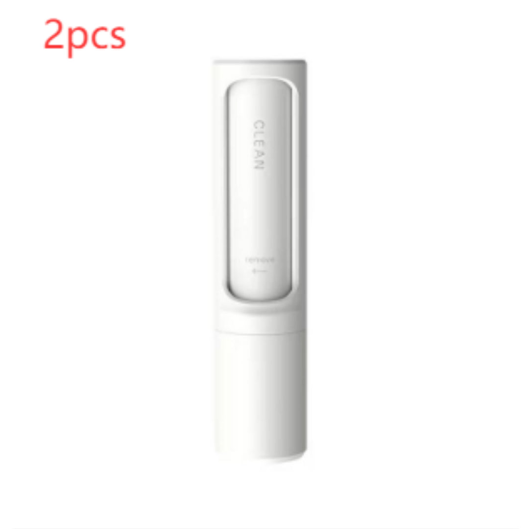 2-in-1 Reusable Pet Hair Remover Brush – Self-Cleaning Lint Roller for Dog & Cat Fur, Portable Hair & Dust Removal Tool
