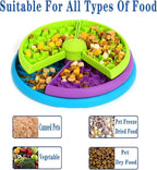 Pet Slow Feeder Bowl 3-Layer Puzzle Dog Bowl Anti-Choking Non-Slip Interactive Puppy Feeding Toy