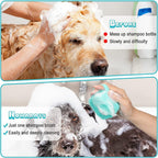 7pcs Pet Grooming Kit – Self-Cleaning Slicker Brush, Nail Clipper, Flea Comb & Bath Brush Set for Dogs & Cats